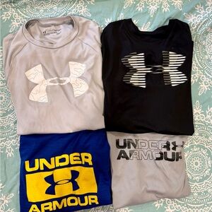 Under Armour Kids' Tees - Blue, Black, Gray